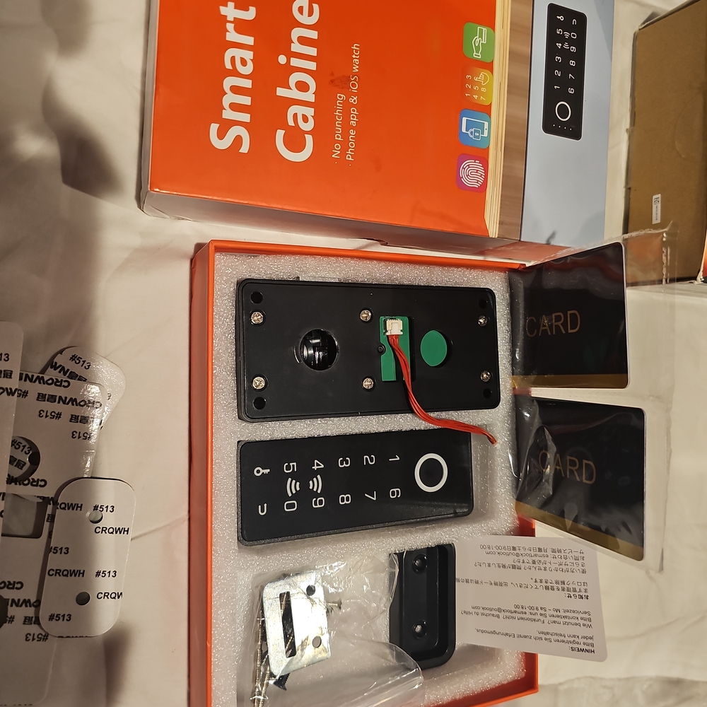 Smart Cabinet Lock with Keypad - Black